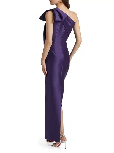 SACHIN BABI Women's Bonnie Bow Column Gown - Regency | Thumbnail 5