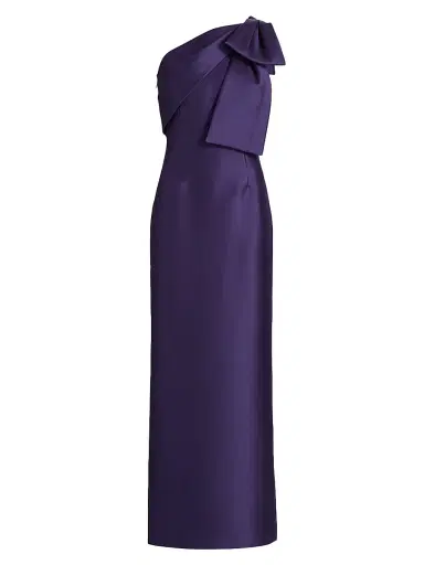 SACHIN BABI Women's Bonnie Bow Column Gown - Regency | Thumbnail 1