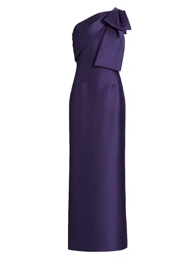 SACHIN BABI Women's Bonnie Bow Column Gown - Regency