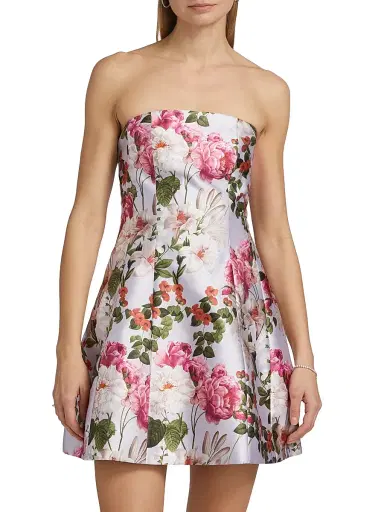 SACHIN BABI Women's Alanna Floral Minidress - Perwinkle And Petals | Thumbnail 3