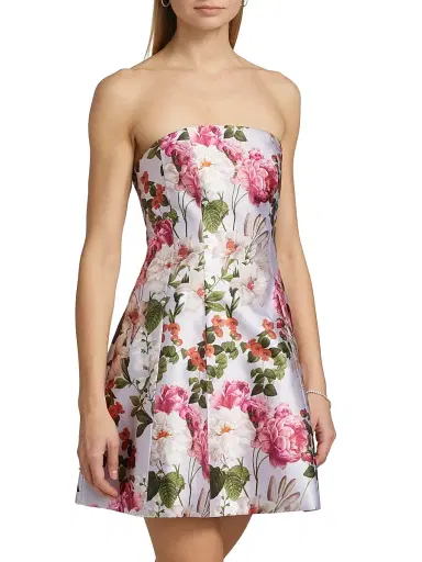 SACHIN BABI Women's Alanna Floral Minidress - Perwinkle And Petals | Thumbnail 4