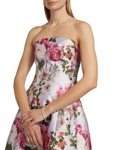 SACHIN BABI Women's Alanna Floral Minidress - Perwinkle And Petals | Thumbnail 6