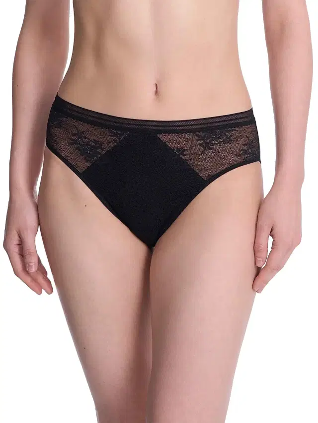 Women's Love Lace Hipster - Black