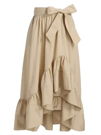 Cinq à Sept Women's Zayla Split Midi-Dress - White Khaki - Size XL | Thumbnail 1 Cinq à Sept Women's Zayla Split Midi-Dress - White Khaki - Size XL | Thumbnail 1