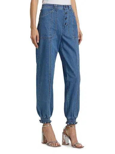 Cinq à Sept Women's Mavis High-Rise Tapered-Leg Pants | Thumbnail 4 Cinq à Sept Women's Mavis High-Rise Tapered-Leg Pants | Thumbnail 4