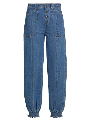 Cinq à Sept Women's Mavis High-Rise Tapered-Leg Pants | Thumbnail 1 Cinq à Sept Women's Mavis High-Rise Tapered-Leg Pants | Thumbnail 1