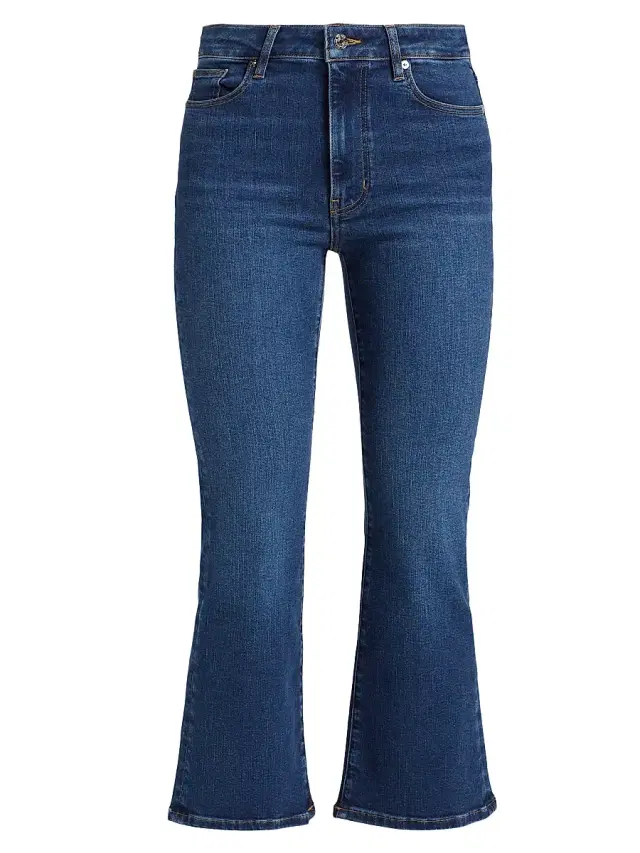 FRAME Women's The Reboot Crop High-Rise Stretch Flared Jeans - Femma