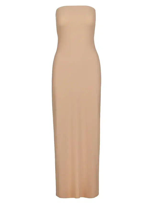 Women's Classic Strapless Maxi Slipdress - Beige