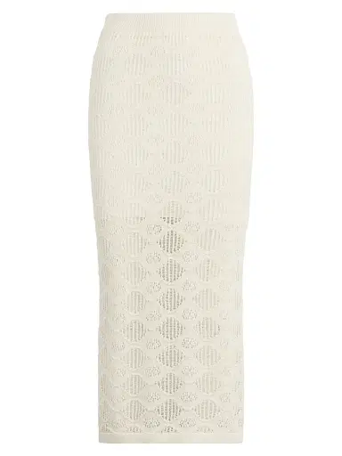 Favorite Daughter Women's The Courtside Midi-Skirt - Ivory - Size XS | Thumbnail 1