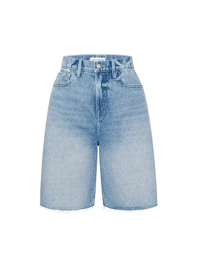 Good American Women's Good Standard Denim Relaxed Bermuda Shorts - Indigo
