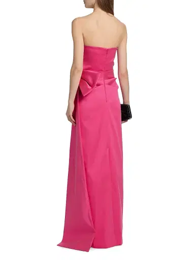 Teri Jon by Rickie Freeman Women's Strapless Bow Gown | Thumbnail 5 Teri Jon by Rickie Freeman Women's Strapless Bow Gown | Thumbnail 5