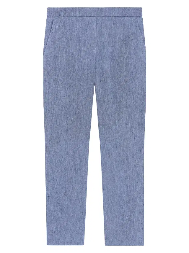 Theory Women's Treeca Slim-Fit Pants - Light Denim
