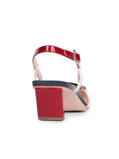 Roger Vivier Women's Belle 45MM Colorblocked Patent Leather Pumps - Natural | Thumbnail 3 Roger Vivier Women's Belle 45MM Colorblocked Patent Leather Pumps - Natural | Thumbnail 3