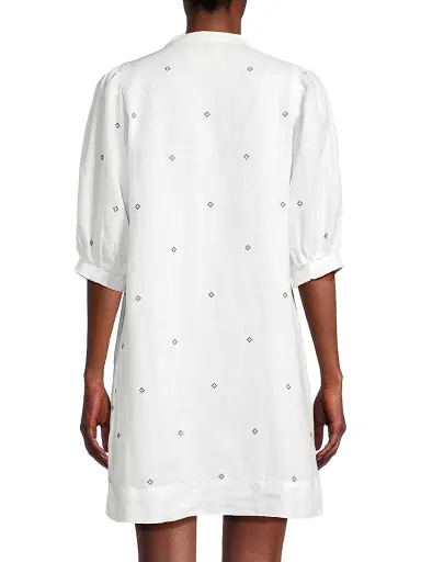 Lilly Pulitzer Women's Mialeigh Embroidered Shift Dress - Water Hyacinth - Size 6 | Thumbnail 5