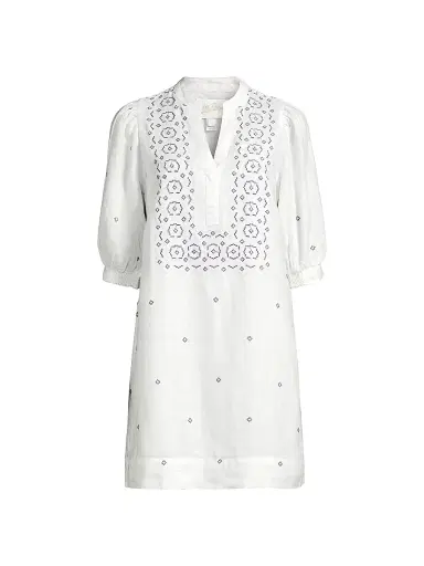 Lilly Pulitzer Women's Mialeigh Embroidered Shift Dress - Water Hyacinth - Size 6 | Thumbnail 1