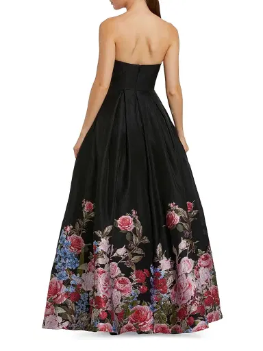 Mac Duggal Women's Strapless Floral Brocade Ball Gown | Thumbnail 2