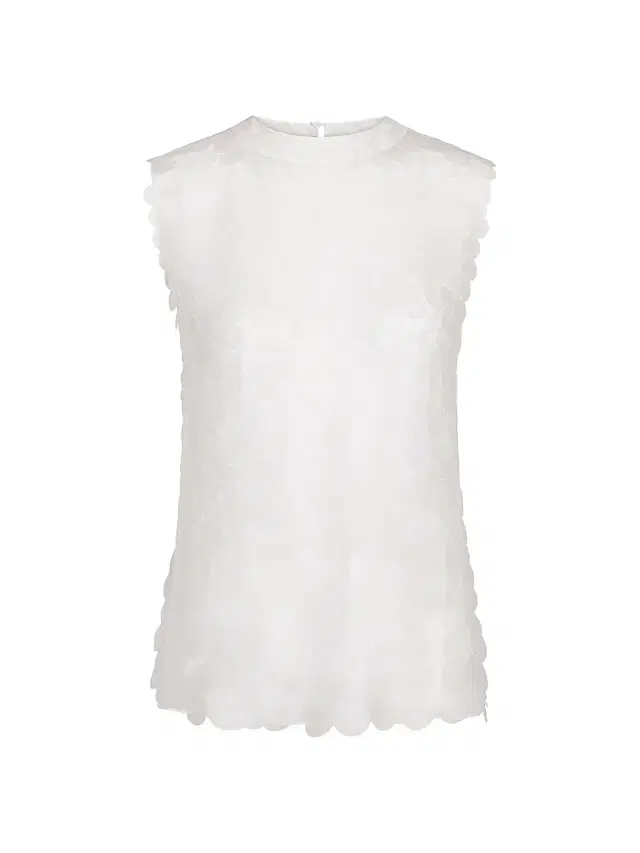 TWP Women's Shell Semi-Sheer Silk Top - Clear