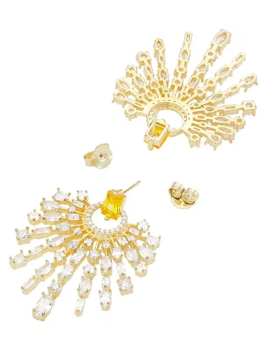Nickho Rey Women's Holly 14K-Yellow-Gold Vermeil & Crystal Drop Earrings - Gold | Thumbnail 3 Nickho Rey Women's Holly 14K-Yellow-Gold Vermeil & Crystal Drop Earrings - Gold | Thumbnail 3
