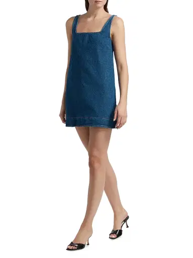 Reformation Women's Myla Denim Shift Minidress | Thumbnail 2