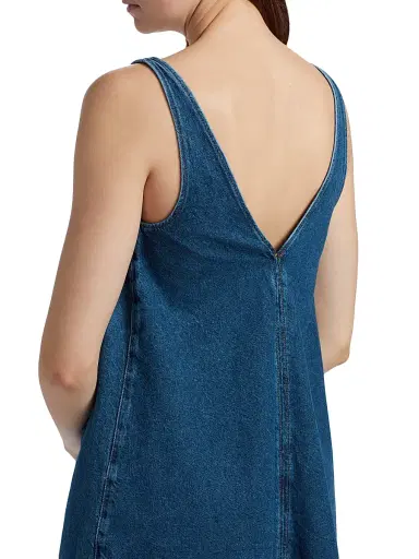 Reformation Women's Myla Denim Shift Minidress | Thumbnail 6