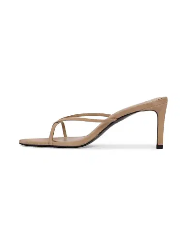 Black Suede Studio Women's Jade 65MM Suede Sandals - Sand Suede - Size 12 | Thumbnail 5