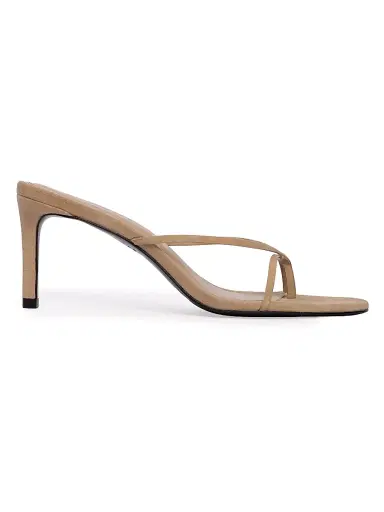 Black Suede Studio Women's Jade 65MM Suede Sandals - Sand Suede - Size 12 | Thumbnail 1