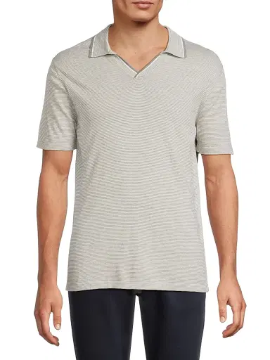 Robert Barakett Men's Enrico Cotton Polo Sweater - Stone - Size XXL | Thumbnail 3 Robert Barakett Men's Enrico Cotton Polo Sweater - Stone - Size XXL | Thumbnail 3