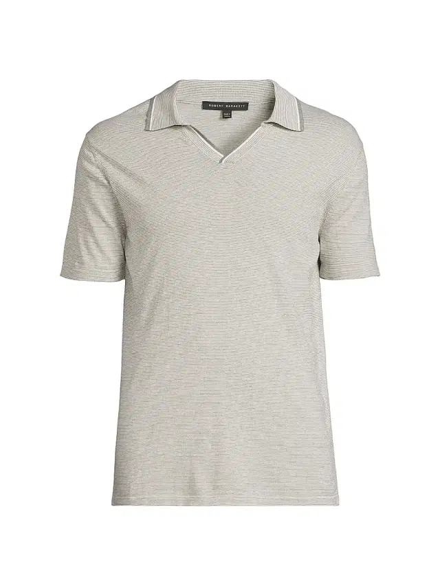 Men's Enrico Cotton Polo Sweater - Stone - Size XXL