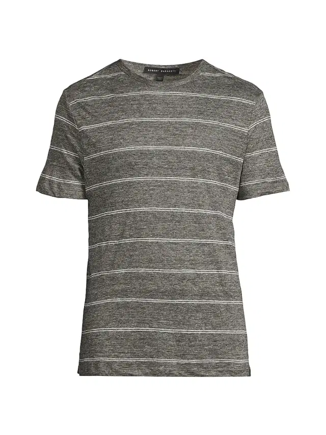 Men's Folsom Striped T-Shirt - Charcoal