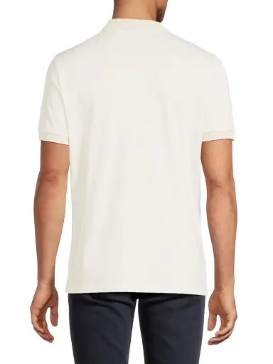 Robert Barakett Men's Whistler Covered-Zip Polo Shirt - White - Size XXL | Thumbnail 5