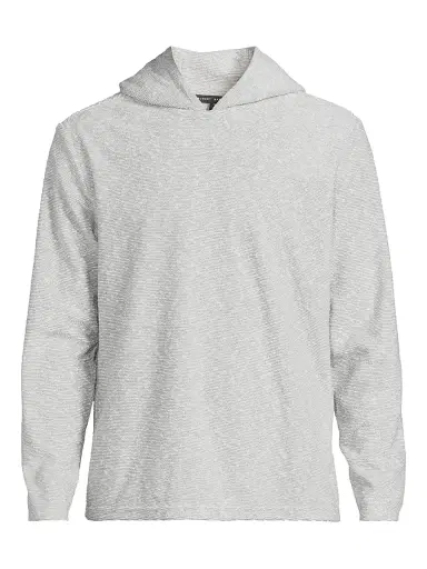 Robert Barakett Men's Ramsen Striped Hoodie - Grey - Size XXL | Thumbnail 1