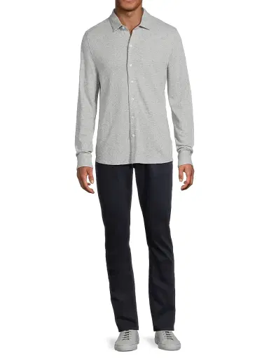 Robert Barakett Men's Dobston Knit Shirt - Light Grey - Size XXL | Thumbnail 2
