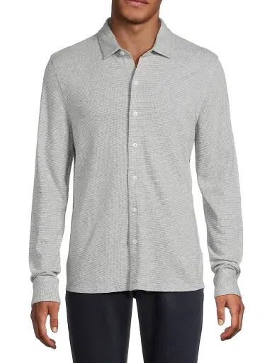 Robert Barakett Men's Dobston Knit Shirt - Light Grey - Size XXL | Thumbnail 3
