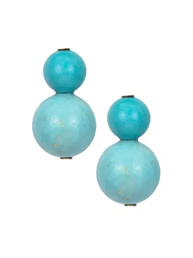 Jennifer Behr Women's Cara Turquoise Drop Earrings - Turquoise | Thumbnail 1