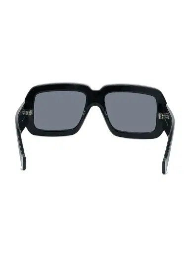 Loewe Men's x Paula's Ibiza 56MM Square Sunglasses - Shiny Black Smoke | Thumbnail 5
