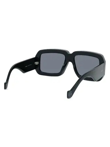 Loewe Men's x Paula's Ibiza 56MM Square Sunglasses - Shiny Black Smoke | Thumbnail 6