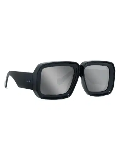 Loewe Men's x Paula's Ibiza 56MM Square Sunglasses - Shiny Black Smoke | Thumbnail 8