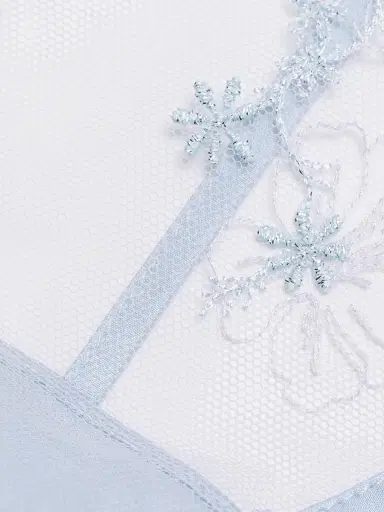 Kiki de Montparnasse Women's Mathilde Embroidered Lace G-String - Grigio Perla | Thumbnail 6 Kiki de Montparnasse Women's Mathilde Embroidered Lace G-String - Grigio Perla | Thumbnail 6