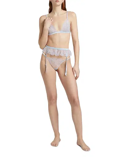 Kiki de Montparnasse Women's Mathilde Embroidered Soft Triangle Bra | Thumbnail 2 Kiki de Montparnasse Women's Mathilde Embroidered Soft Triangle Bra | Thumbnail 2