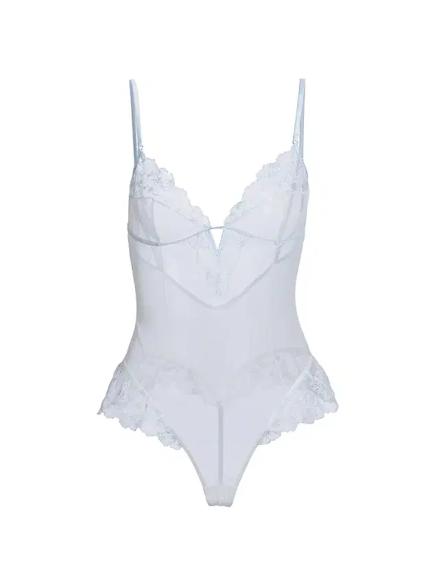Women's Mathilde Lace Mesh Bodysuit - Grigio Perla