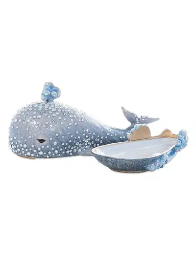 Jay Strongwater Coastal Whale Box - Gray | Thumbnail 2