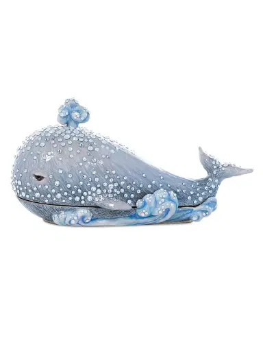 Jay Strongwater Coastal Whale Box - Gray | Thumbnail 4