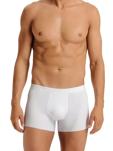 Hanro Men's Clean Cut Boxer Briefs - White - Size Small | Thumbnail 4