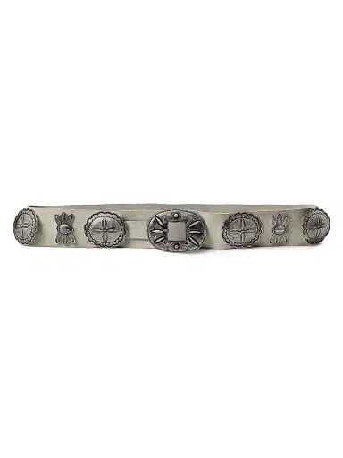 Ralph Lauren Collection Women's Concho Suede Belt | Thumbnail 1 Ralph Lauren Collection Women's Concho Suede Belt | Thumbnail 1