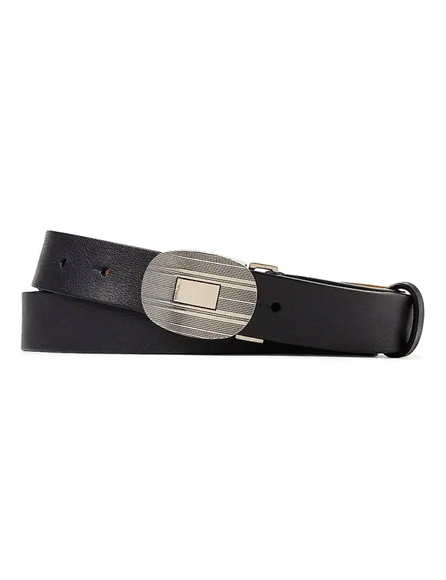 Men's Engraved Buckle Belt - Chairman Navy