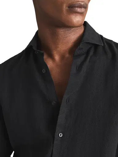 Reiss Men's Ruban Linen Shirt | Thumbnail 3