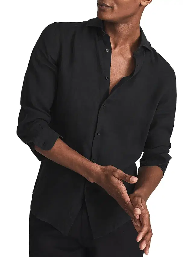 Reiss Men's Ruban Linen Shirt
