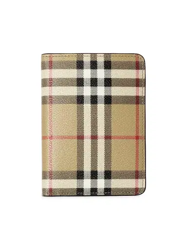 Burberry Women's Check Passport Case - Vintage Check Brown | Thumbnail 1