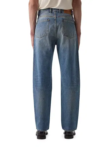 BLK DNM Men's Washed-Denim Mid-Rise Straight-Leg Jeans - Vintage Blue - Size 36 | Thumbnail 3 BLK DNM Men's Washed-Denim Mid-Rise Straight-Leg Jeans - Vintage Blue - Size 36 | Thumbnail 3