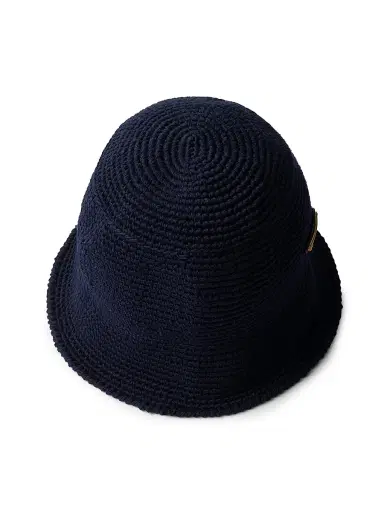 Prada Women's Crochet Bucket Hat - Blue | Thumbnail 3